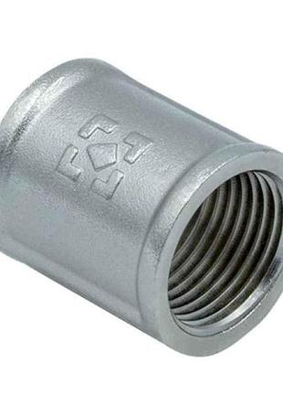 Муфта 1 1/4 латунь, вв, dn32, никель, raftec mr04 тм raftec