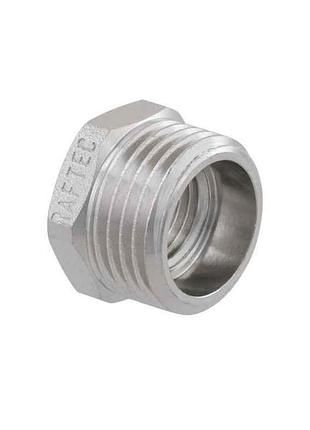 Футорка 1/2 зх1/4 в латунь, зв, dn15х8, никель, f01001 тм raftec