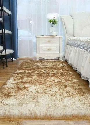 Ковер комнатный 120*180см бело-шоколадный тм mallory home