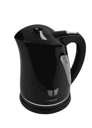 Електрочайник 2000вт 1,7л mr-038-black (диск.) тм maestro