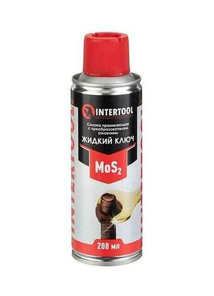 Смазка проникающая жидкая ключ, аэрозоль 200мл fs-4120 тм intertool