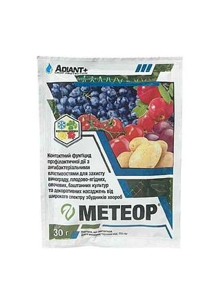 Фунгіцид метеор 30г (виноград, яблуня, томат та плодові) тм адіант