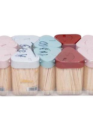 Зубочистки 330шт м0879 треугольная уп тм toothpick rong