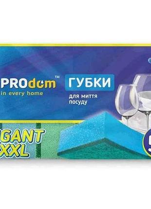 Губка кухонная гигант xxl 5 1 шт тм prodom