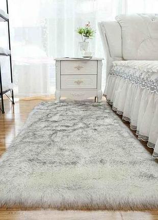 Ковер комнатный 90*180см бело-серый тм mallory home