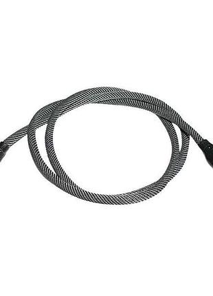 Кабель type-c нейлоновий usb 6a 1м сірий тм kmt