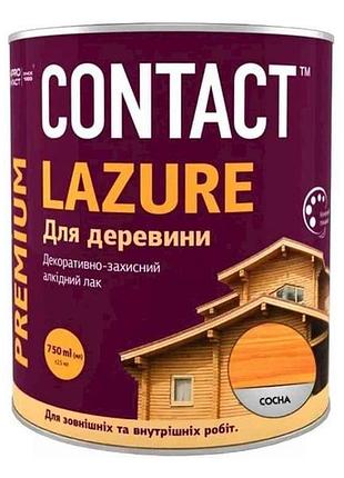 Лазур 0,75л для деревини сосна тм contact