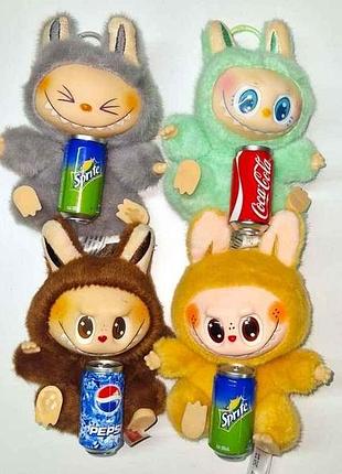 Мяка іграшка лабубу-2 15см coca cola, pepsi, sprite тм sezon