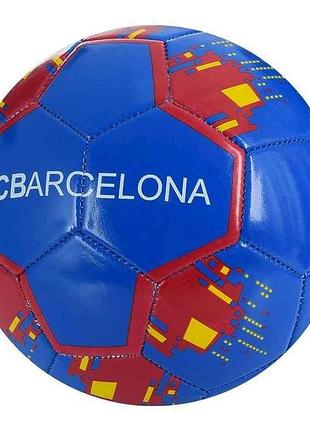 Мяч футбольный размер 5 пвх вес 280г fc barcelona ev-3358 тм metr
