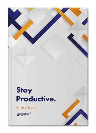 Книга для нотаток дкв-6 96арк.#оф. ф-а4 матова лам. №4456 тм gold brisk