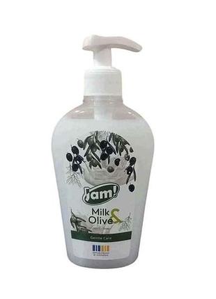Крем-мыло жидкое 325мл milk olive с глицерином тм jam!