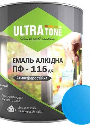Емаль алкідна пф-115 яскраво-блакитний 0,9кг тм ultra tone