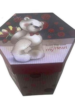 Коробка подарочная картонная from the heart 21*22.5см r94906-s тм stenson