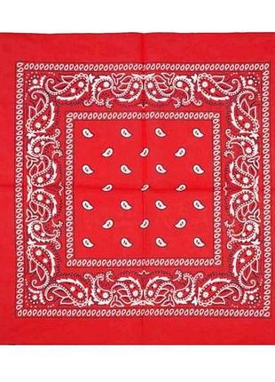 Бандана червоний класична арт.1-19 р.55*55 тм shapki