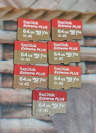 Карта памяти 64 гб sandisk extreme plus 101-105/149-163 microsd microsdxc u3 a2 v30