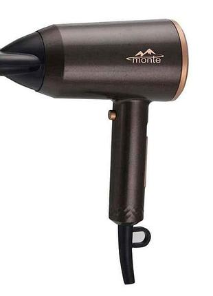 Фен 1800вт 5225-mt 220-240v, 50/60hz, концентратор, 2шв. тм monte