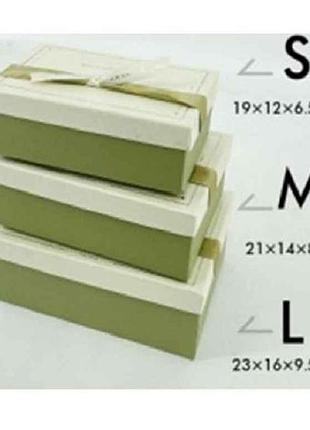 Коробка подарочная 23*16*10/21*14*8/19*12*7см minimalism 3шт/наб r33294g тм stenson