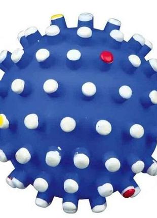 Игрушка мяч для собак игольчатый с пищалкой d=6,5см (винил, цвета в ассортименте) тм trixie