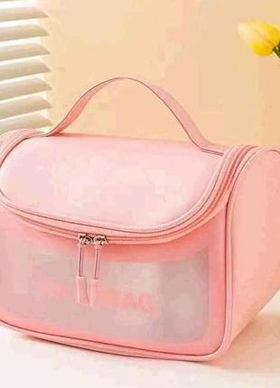 Косметичка розовый 15*23*14см арт.008-2 тм китай