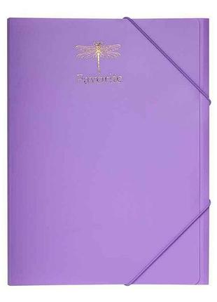 Папка на резинках favourite, pastel, а4, сиреневая bm.3954-26 тм buromax
