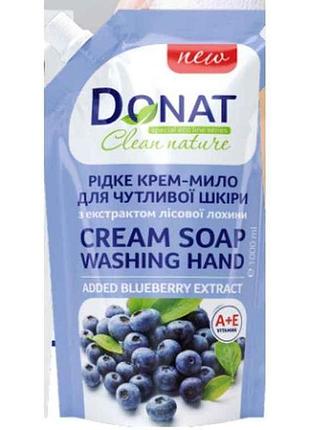 Крем-мыло жидкое 1л дой-пак лохина clean nature тм donat