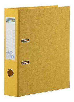 Папка-регистратор двусторонний а4 70/75мм желтый арт.bm.3019-08с тм buromax