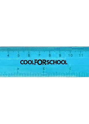 Линейка 15см пластиковая neon, mx81337 тм maxi