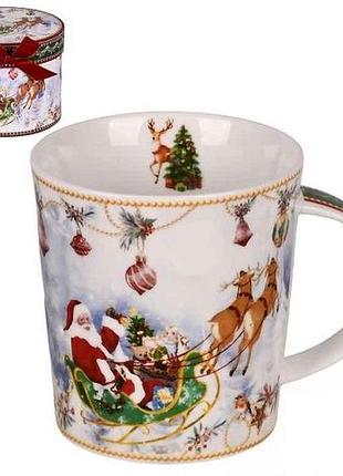 Чашка 320 мл новогодняя santa r36277 тм stenson