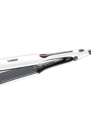 Плойка 70вт гофре професійна v-557, керамічне покриття, led display тм vgr