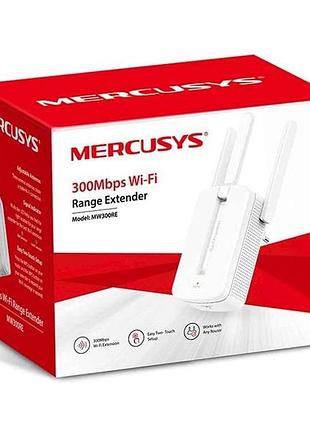 Ретранслятор/репітер mw300re 300 мбіт/с білий тм mercusys