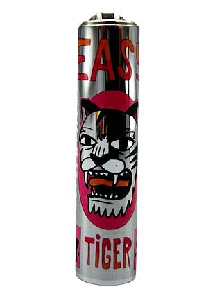 Запальничка clipper micro metal case aggressive animals