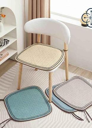 Подушка 47*50 на стул арт.1819 бирюзовый тм colorfulhome