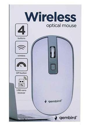 Мишка бездротова компютерна musw-4b-06-ws тм gembird