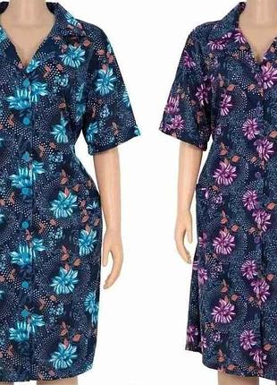 Халат жін бавовна арт.s-27 р.3xl в асортименті тм hetai