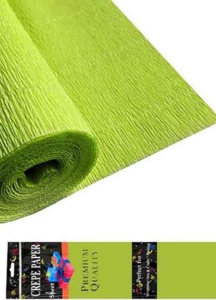 Креп-бумага салатовая 50*200см 25г/м2 st02314 тм stenson