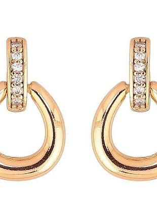 Серьги пусеты позолота 18k «декоративные подвески» 291285 тм xuping