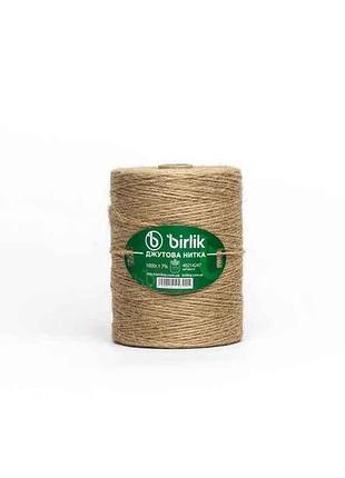 Джутова нитка 1кг коричнева арт.016 тм birlik