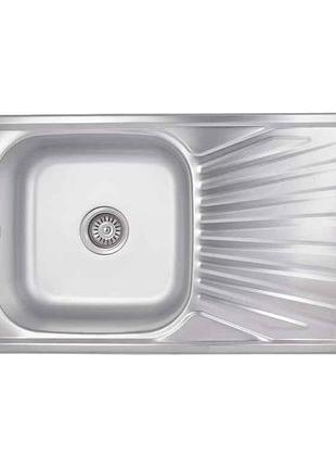 Мойка врезная 780х480х180мм 1 7848, satin 0,8мм brin7848sat08 тм brinex
