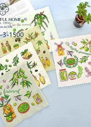 Полотенце 30*30 микрофибра 5 шт/уп арт.519-3 тм colorfulhome