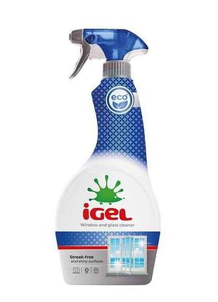 Средство для мытья стекла и зеркал 650мл триггер window cleaner тм igel