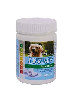 Вітаміни мінеральна добавка dogmix мультивіт 100табл тм продукт
