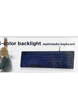 Клавиатура проводная kb-uml-01-ua 104 usb черный тм gembird