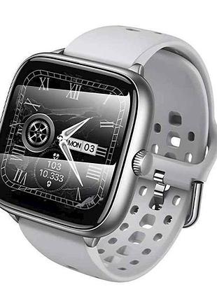 Смарт-годинник y36 bt5.3 rom64mb call lcd1.72 ip67 200mah срібний тм hoco
