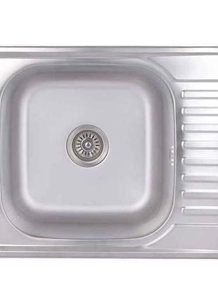 Мойка врезная 580х480х180мм 1 5848, satin 0,8мм brin5848sat08 тм brinex
