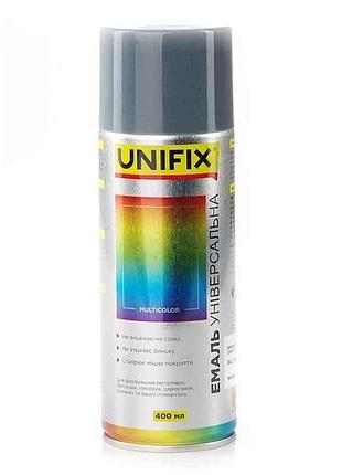 Краска аэрозольная 400мл серый матовый акриловая универсальная 7046 тм unifix