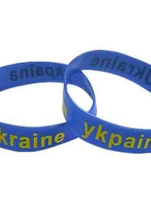 Браслет силіконовий україна синій тм україна