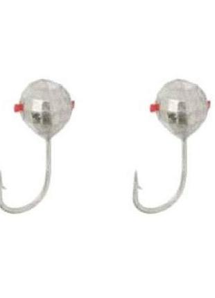 Мормишка вольфрам диско-шар з отвором 3мм 0,22г silver (2шт/уп) тм fishing roi
