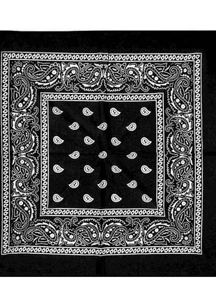 Бандана чорний класична арт.1-23 р.55*55 тм shapki