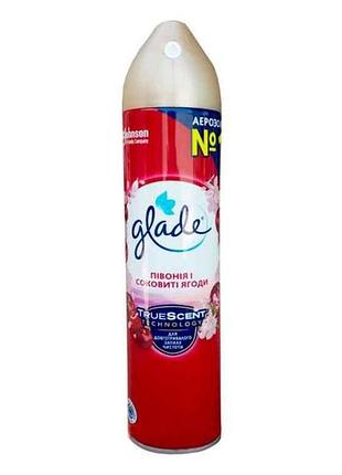 Освежитель воздуха 300мл пион и сочные ягоды тм glade