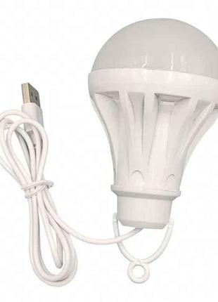 Лампа led а50 5w usb 6500k (063-usb) тм luxel